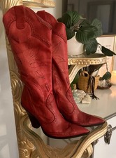 Stivali traforati western in